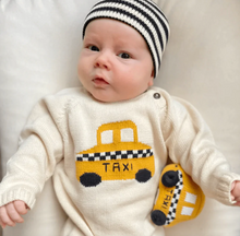 Load image into Gallery viewer, Organic Baby Rattle Taxi
