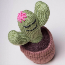 Load image into Gallery viewer, Organic Baby Rattle Cactus
