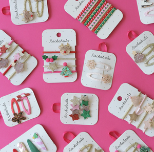 Jolly Glitter Xmas Tree Clips