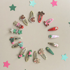 Jolly Glitter Star Clips