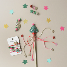 Load image into Gallery viewer, Holly Pom Pom Clips
