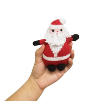 Load image into Gallery viewer, Organic Baby Toys Newborn Rattles Santa
