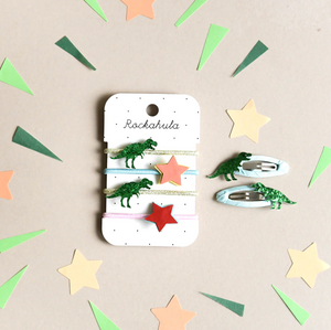 Spotty T-Rex Clips
