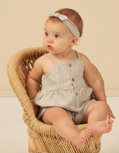Load image into Gallery viewer, Baby Bow Headband - Sage Gingham
