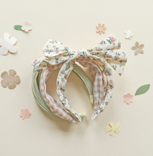 Load image into Gallery viewer, Flora Double Bow Headband
