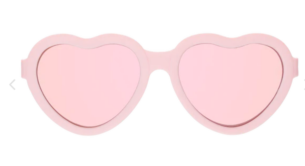 Original Heart in Ballerina Pink - Rose Gold Mirrored Lenses