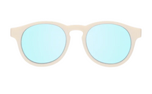 Load image into Gallery viewer, Sweet Cream Keyhole Sunglasses with Blue Lens
