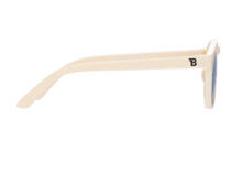 Load image into Gallery viewer, Sweet Cream Keyhole Sunglasses with Blue Lens
