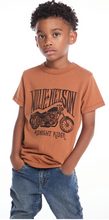 Load image into Gallery viewer, Willie Nelson Short Sleeve Whiskey Colored Shirt
