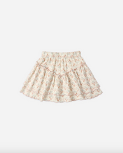 Load image into Gallery viewer, Floral patterned skirt on a white background
