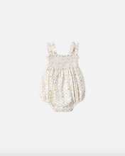Load image into Gallery viewer, Baby romper with pattern on a white background
