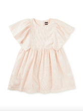 Load image into Gallery viewer, Pink ribbed baby dress on a white background
