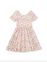 Load image into Gallery viewer, Floral patterned dress on a white background
