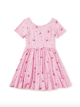 Load image into Gallery viewer, Pink floral dress on a white background
