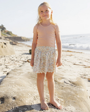 Load image into Gallery viewer, Smocked V Mini Skirt - Bloom

