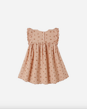 Load image into Gallery viewer, Pink dress with ruffled sleeves on a white background
