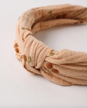 Load image into Gallery viewer, Knotted Headband - Cherry Embroidery
