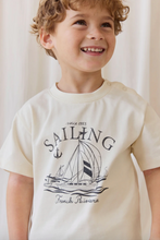 Load image into Gallery viewer, Organic Cotton Bjorn Tee - French Riviera Eclipse

