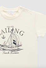 Load image into Gallery viewer, Organic Cotton Bjorn Tee - French Riviera Eclipse
