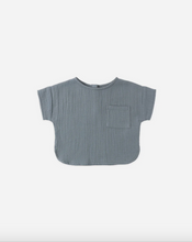 Load image into Gallery viewer, Woven Boxy Top - Ocean
