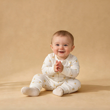Load image into Gallery viewer, Organic 2-Way Zip Romper - Lemons
