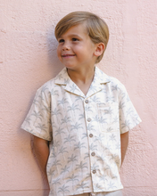 Load image into Gallery viewer, Lapel Collar Shirt - Palm Trees
