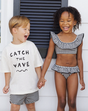 Load image into Gallery viewer, Swim Trunk - Black Gingham
