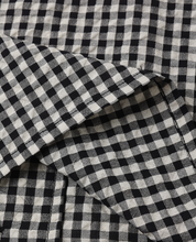 Load image into Gallery viewer, Lapel Collared Shirt - Black Check
