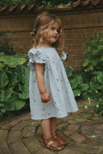 Load image into Gallery viewer, Coco Dress GOTS - Cherry Blue
