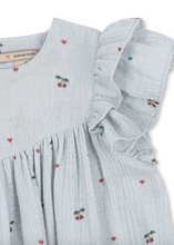 Load image into Gallery viewer, Coco Dress GOTS - Cherry Blue
