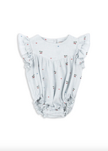 Load image into Gallery viewer, Coco Romper GOTS - Cherry Blue
