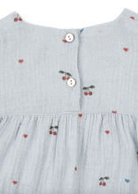 Load image into Gallery viewer, Coco Romper GOTS - Cherry Blue

