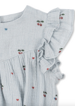 Load image into Gallery viewer, Coco Romper GOTS - Cherry Blue
