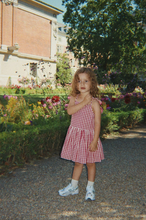 Load image into Gallery viewer, Isotta Dress GOTS - Raspberry Check
