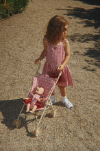 Load image into Gallery viewer, Isotta Dress GOTS - Raspberry Check
