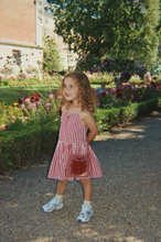 Load image into Gallery viewer, Isotta Dress GOTS - Raspberry Check
