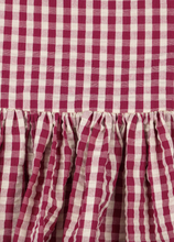 Load image into Gallery viewer, Isotta Dress GOTS - Raspberry Check

