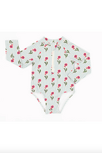 Load image into Gallery viewer, Rash Guard Swimsuit - Seaside Blooms
