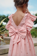 Load image into Gallery viewer, Evia Frill Dress GOTS - Cherry Coeur
