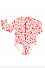 Load image into Gallery viewer, Rash Guard Swimsuit - Cherry on Top
