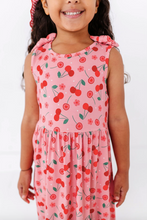 Load image into Gallery viewer, Harper Bow Tie Tank Dress - Cherry On Top
