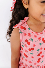 Load image into Gallery viewer, Harper Bow Tie Tank Dress - Cherry On Top
