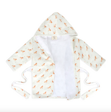 Load image into Gallery viewer, Horse Baby Bathrobe (Organic) - Natural, (0-9M)
