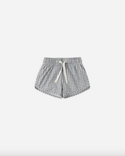 Load image into Gallery viewer, Boys Swim Short - Ocean Gingham
