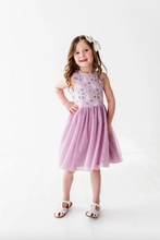 Load image into Gallery viewer, Kids Bamboo + Tulle Dress - Belle Bunny
