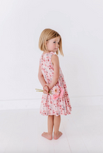 Load image into Gallery viewer, Harper Bow Tie Tank Dress - Garden
