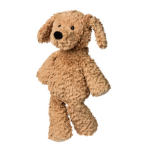 Load image into Gallery viewer, Brown plush dog toy on a white background
