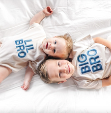 Load image into Gallery viewer, Big Bro Embroidered Patch Short Sleeve T-Shirt - Family Fun
