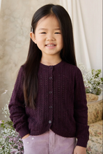 Load image into Gallery viewer, Maxine Knitted Cardigan - Blackcurrant
