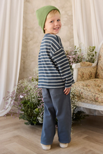 Load image into Gallery viewer, Organic Cotton Waffle Leith Long Sleeve - Dreamer Stripe Captain
